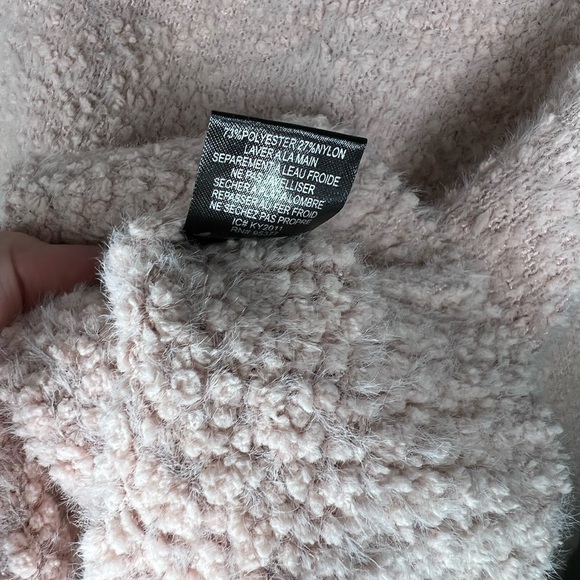 Sanctuary Teddy Fleece Sweater in Pink - Picture 7 of 7